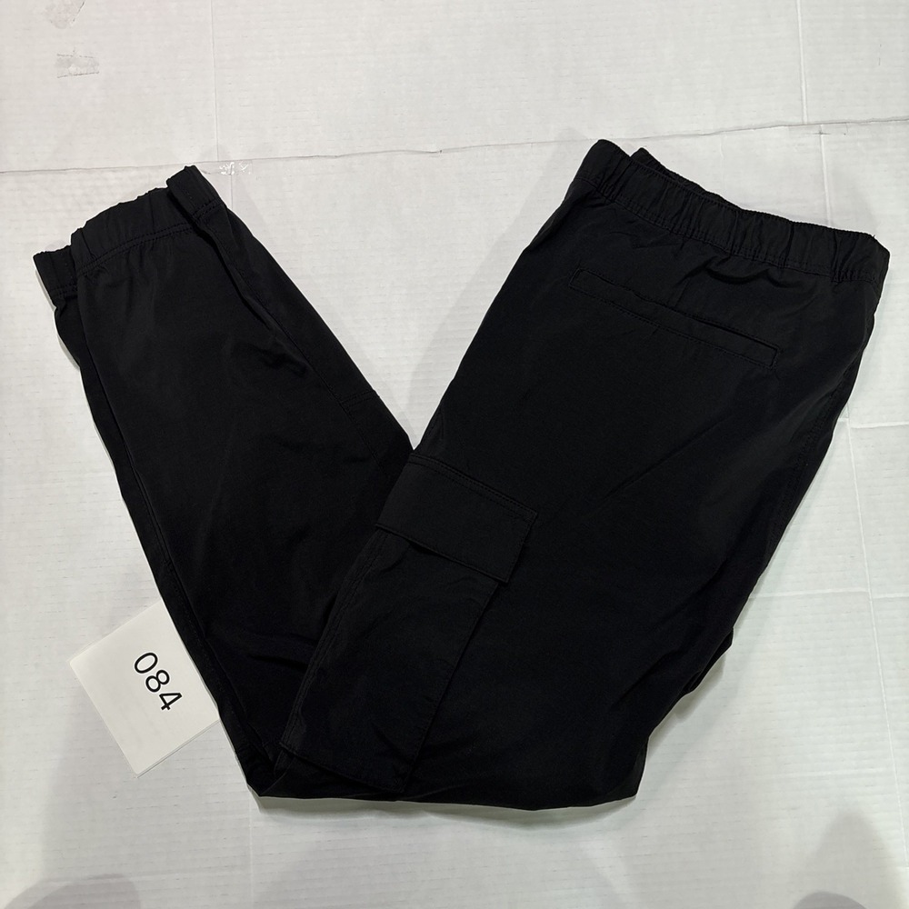 H&M Slim Fit Cargo Jogger Pants Men's XXL Black Techwear Utility Tapered